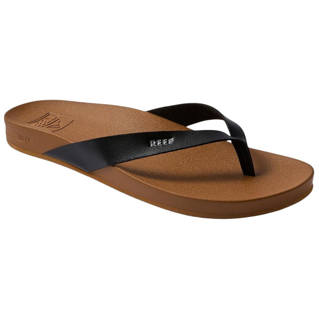 Reef Women's Cushion Court Cloud Sandals - Black/Natural